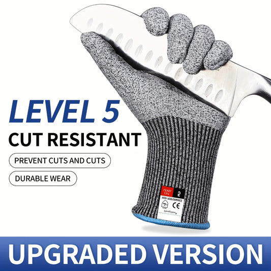 Heavy-Duty Cut-Resistant Work Gloves - Suitable for Gardening, Landscaping, Construction, Automotive, And Warehousing - Durable, Soft, Designed for Both Hands, Ambidextrous
