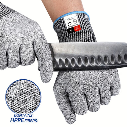 Heavy-Duty Cut-Resistant Work Gloves - Suitable for Gardening, Landscaping, Construction, Automotive, And Warehousing - Durable, Soft, Designed for Both Hands, Ambidextrous