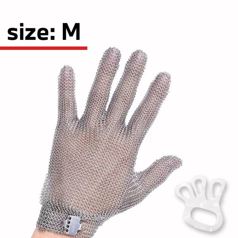 1pc Highest Level Cut Resistant Stainless Steel Chainmail Glove