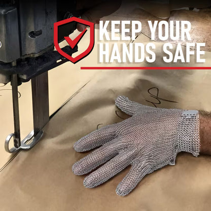 1pc Highest Level Cut Resistant Stainless Steel Chainmail Glove