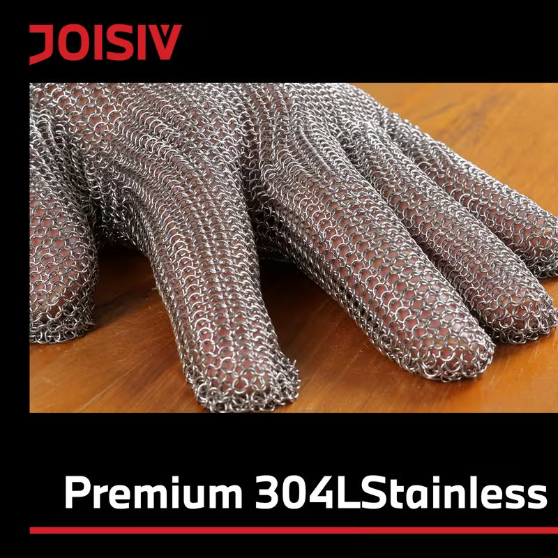 1pc Highest Level Cut Resistant Stainless Steel Chainmail Glove