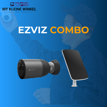 EZVIZ Wi-Fi Battery Powered Camera BC1C 2MP 2.8mm Lens 7200mAh with Solar Panel