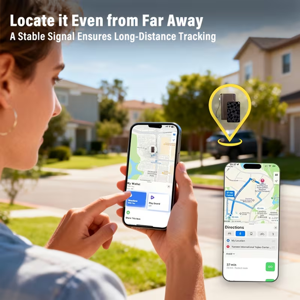 Bank Card Size Item Finder with Dual-Direction Alarm