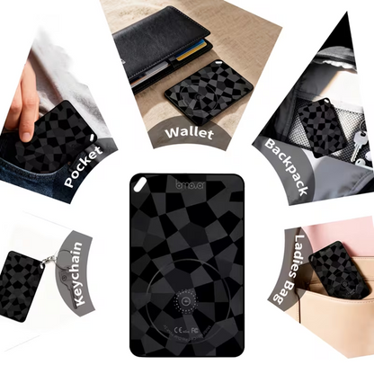 Bank Card Size Item Finder with Dual-Direction Alarm