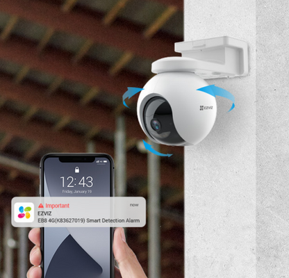 EZVIZ EB8 4G PT Battery Powered Camera Outdoor 3MP 15 IR with Solar Panel