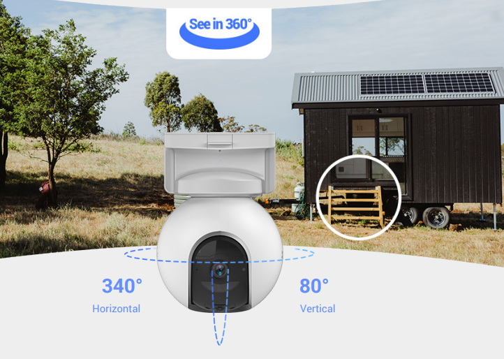 EZVIZ EB8 4G PT Battery Powered Camera Outdoor 3MP 15 IR with Solar Panel