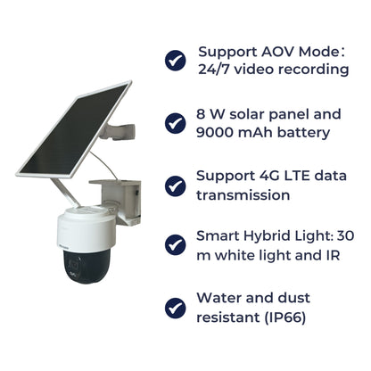 EZVIZ EB8 4G PT Battery Powered Camera Outdoor 3MP 15 IR with Solar Panel